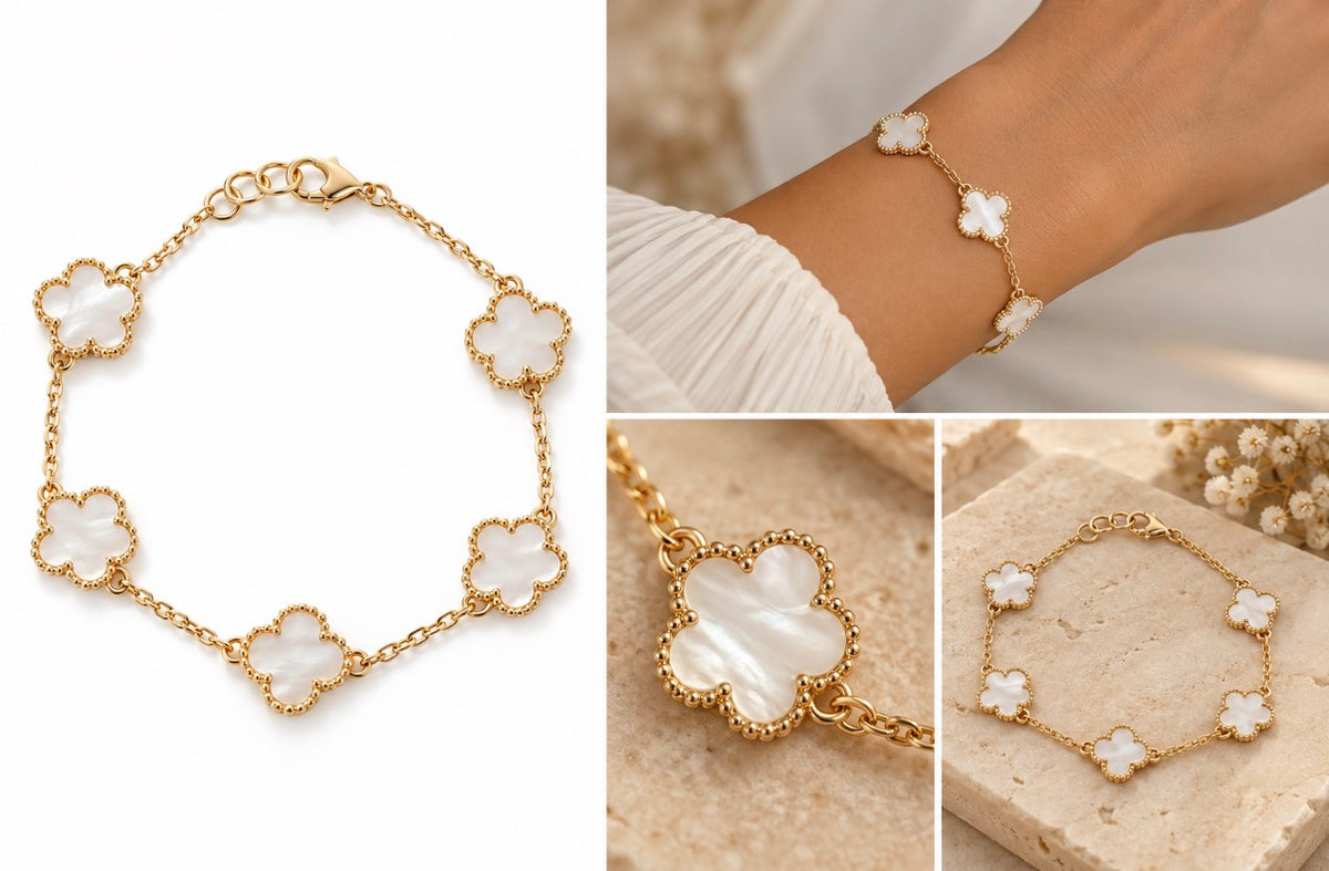 Clover Gold-Dipped Bracelet