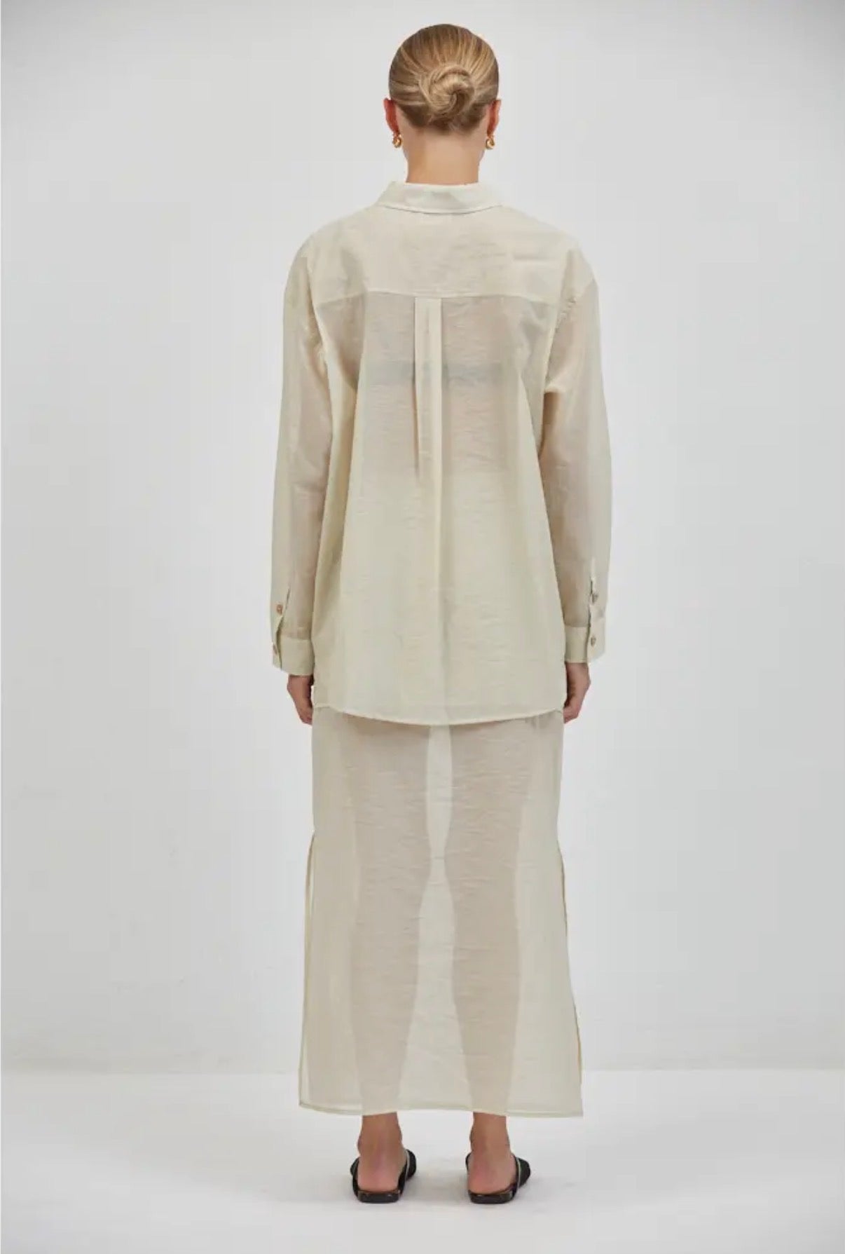 Collar Neck Long Sleeve TOP
