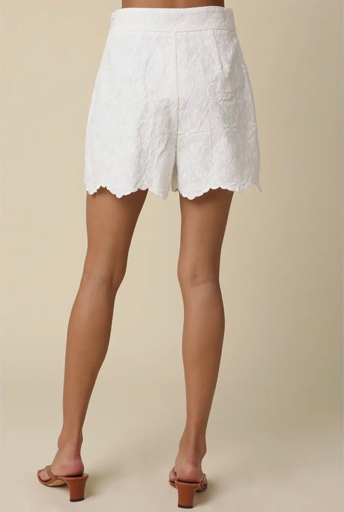 Ella High-Rise Lace Shorts