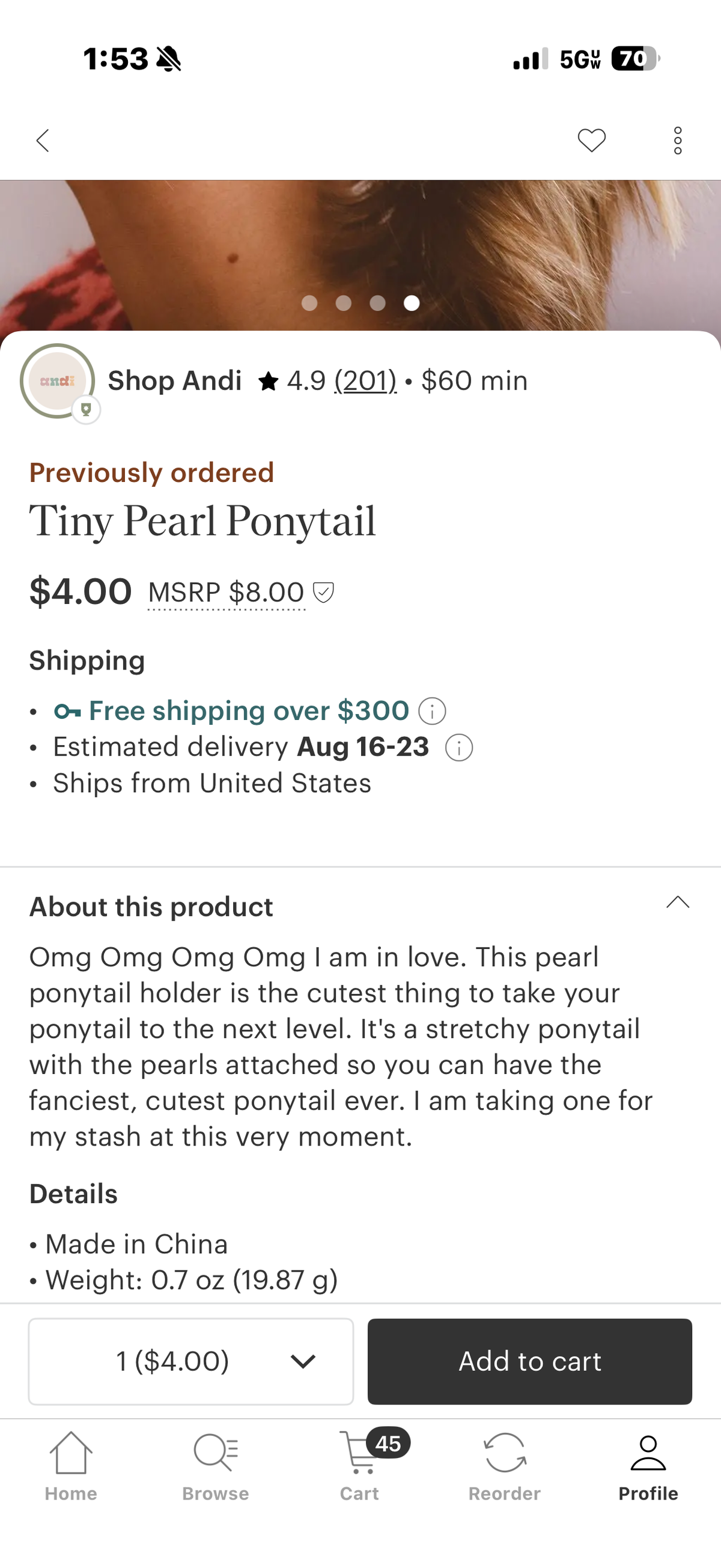 Sparkles of pearls Hair Ties