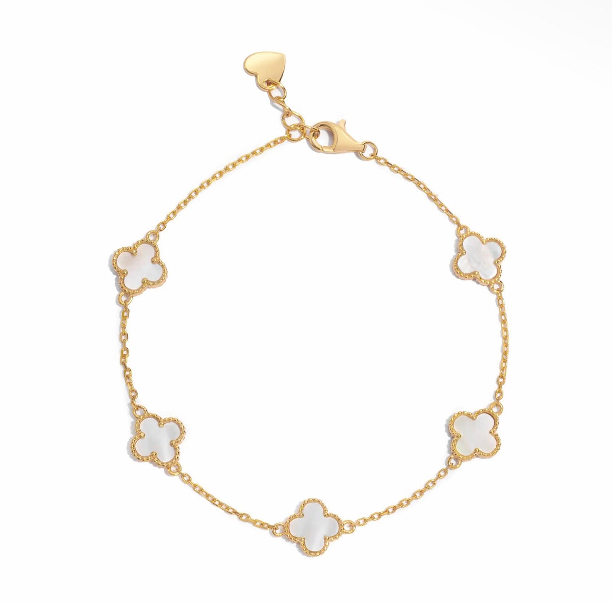 Mother of Pearl Clover Bracelet