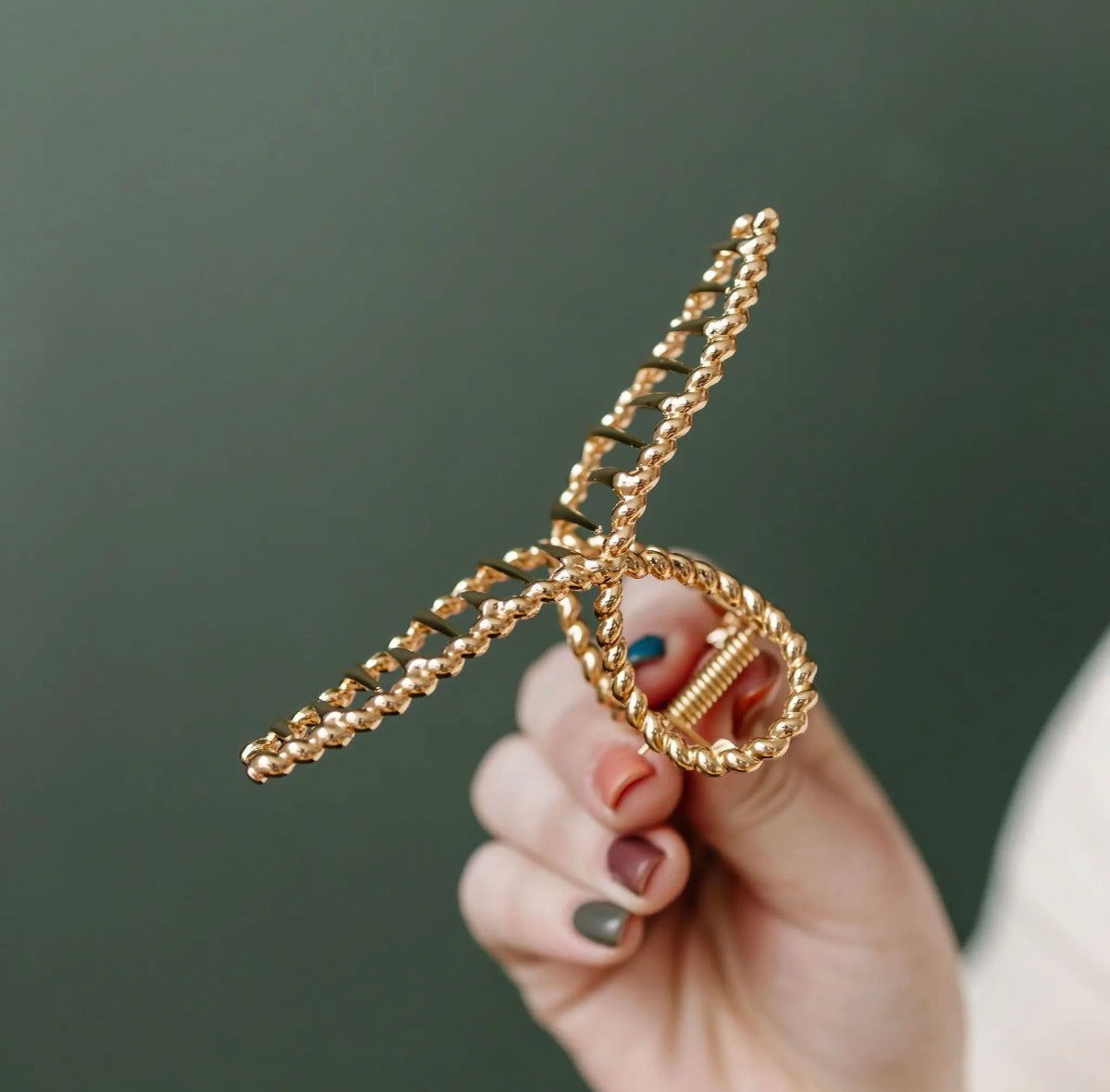 Golden Magic Hair Claw Clip