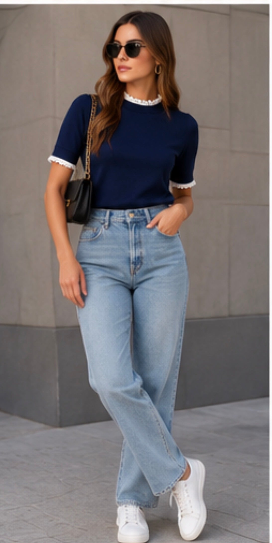 Midnight Lace Top