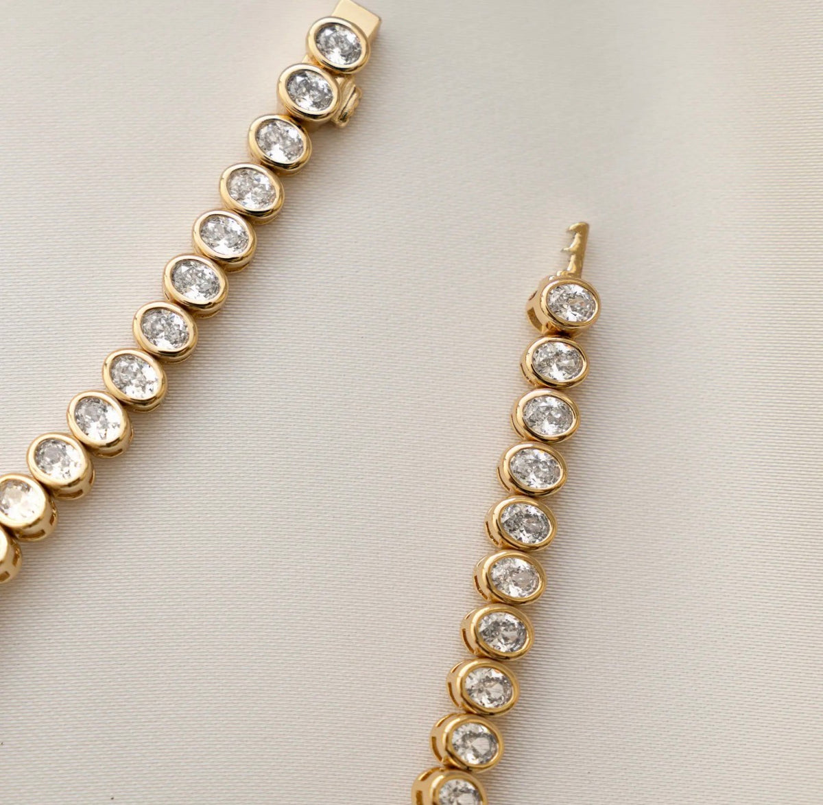 Oval Bezel Tennis Bracelet