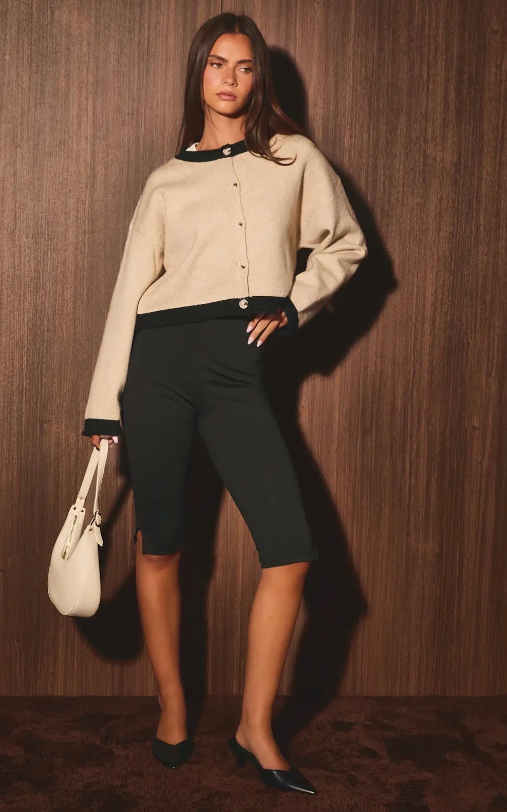 Camille Contrast Cardigan.
