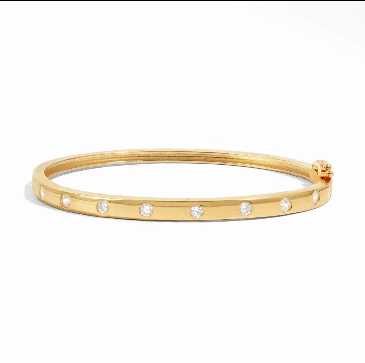 Diamond Bezel-Set Bangle