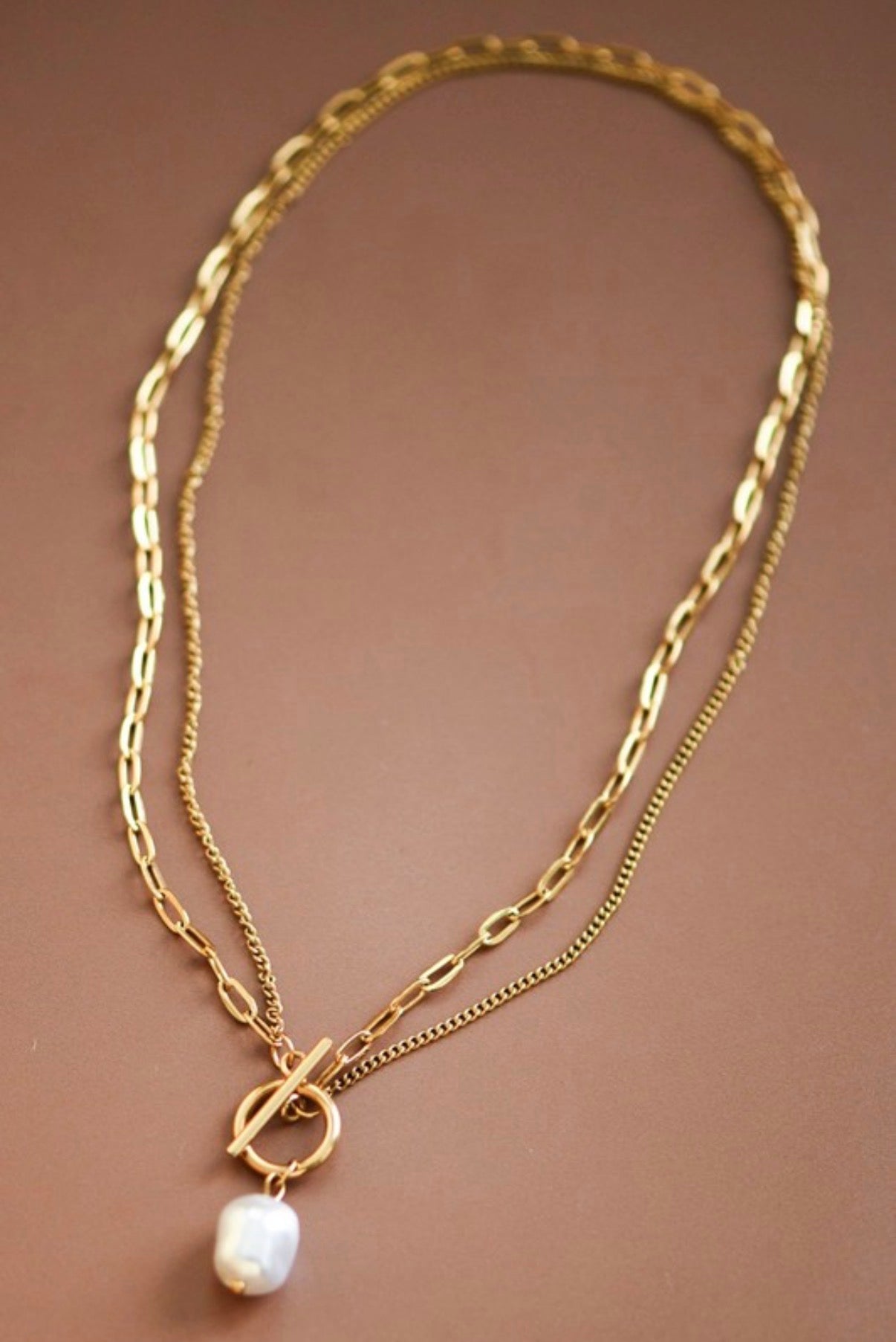 18K GOLD PVD PLATED WATERPROOF
STAINLESS STEEL NECKLACE