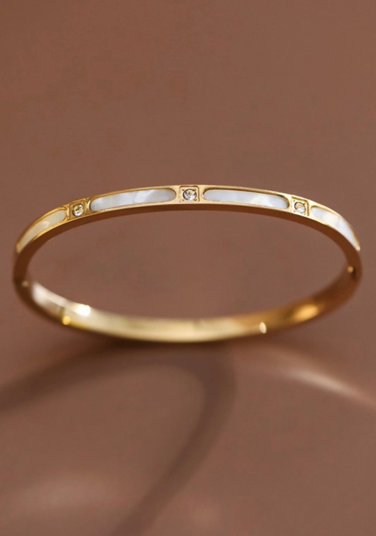 18K GOLD WATERPROOF STAINLESS STEEL BRACELET