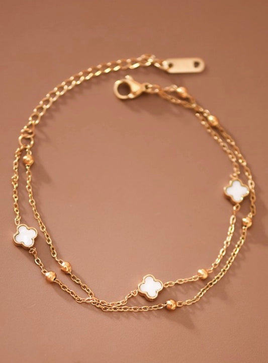 18K GOLD PLATED WATERPROOF
STAINLESS STEEL CHAIN BRACELET