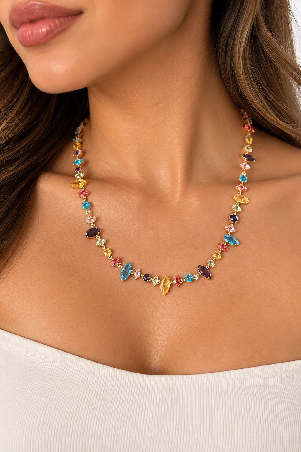 Multicolor Statement Necklace