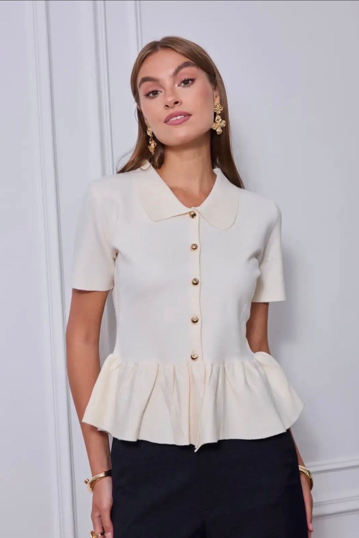 Claudia Collar Top