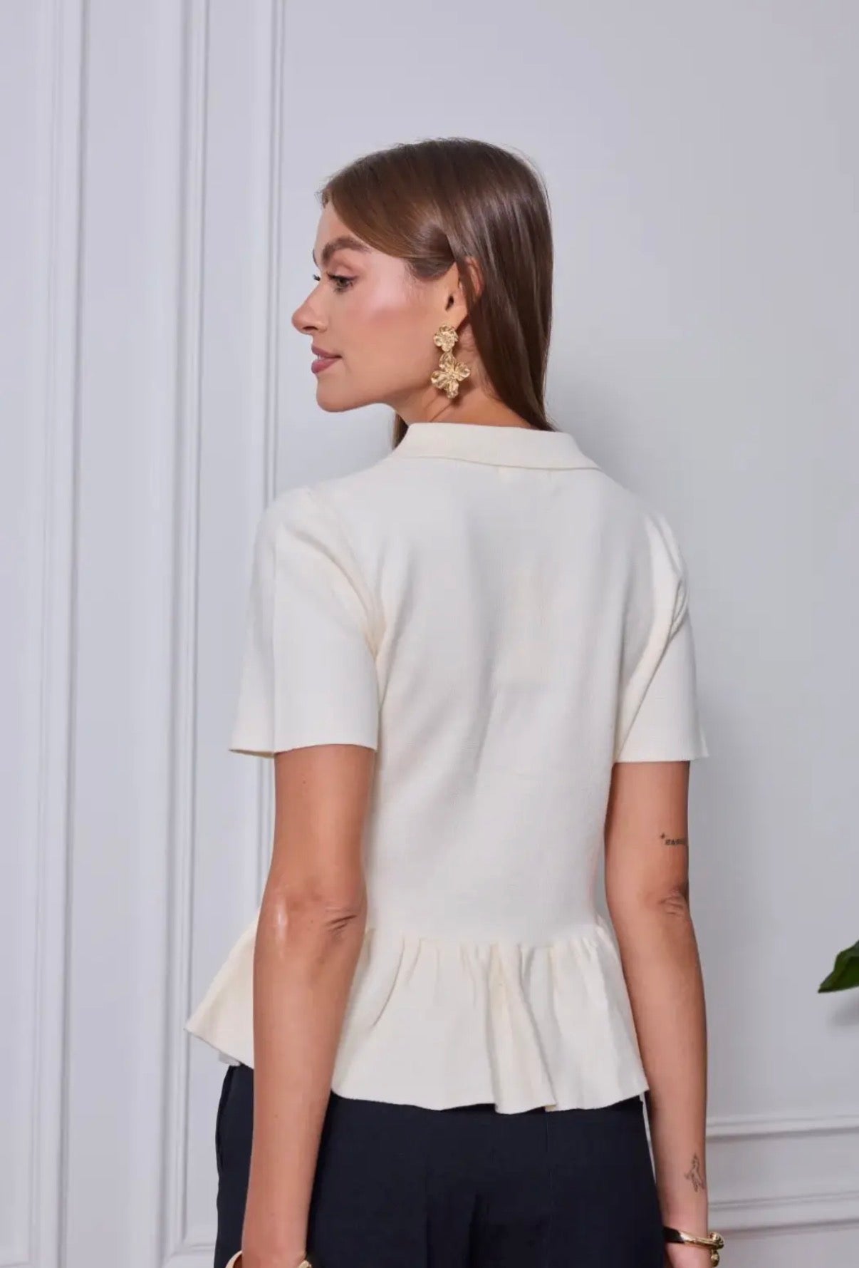 Claudia Collar Top