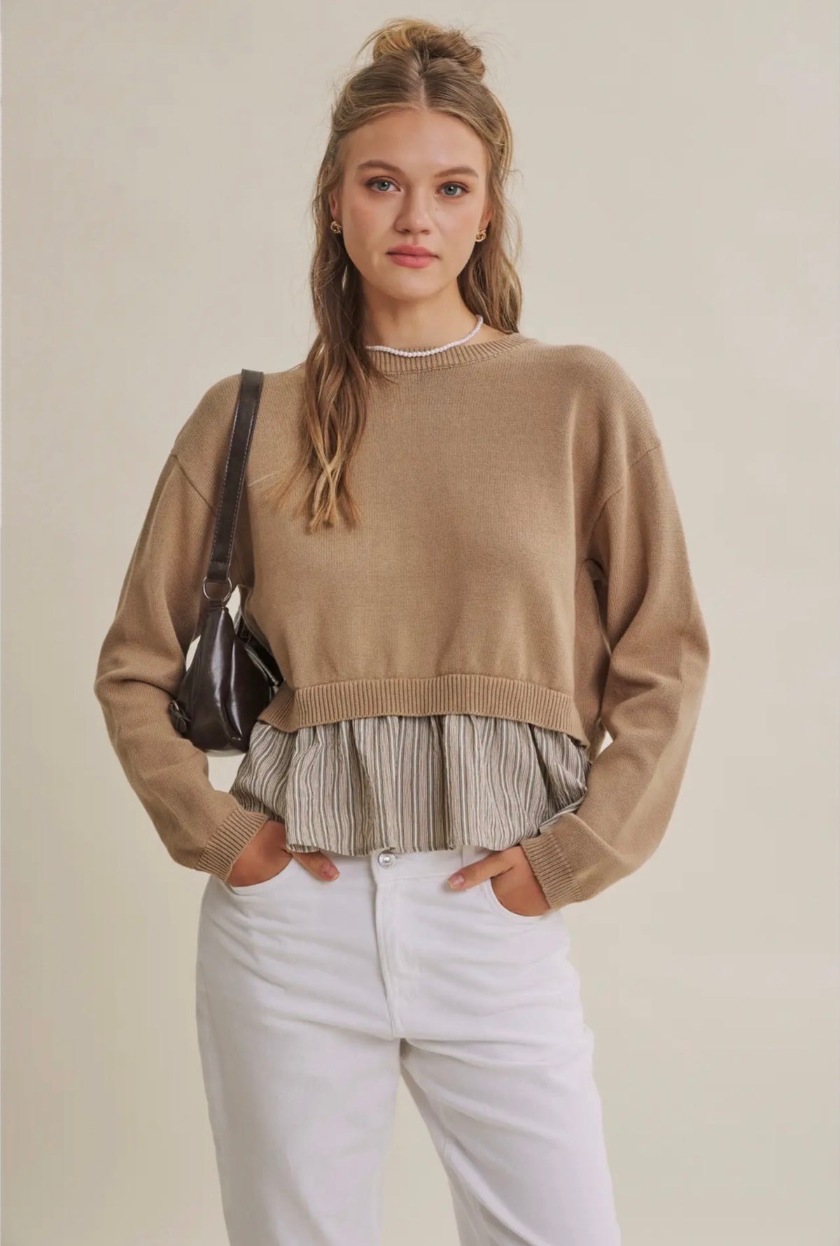Amélie Layered Knit Blouse