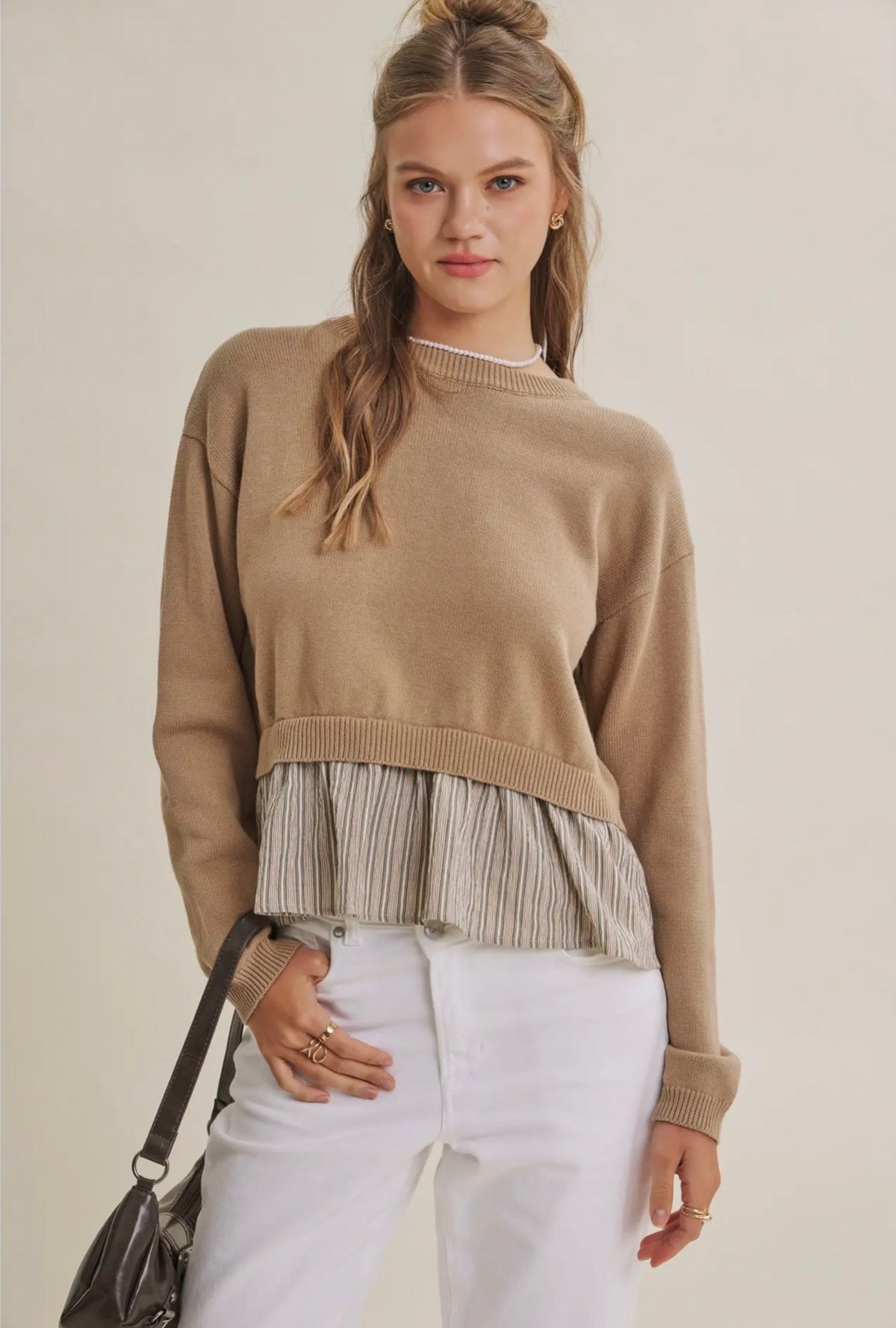 Amélie Layered Knit Blouse