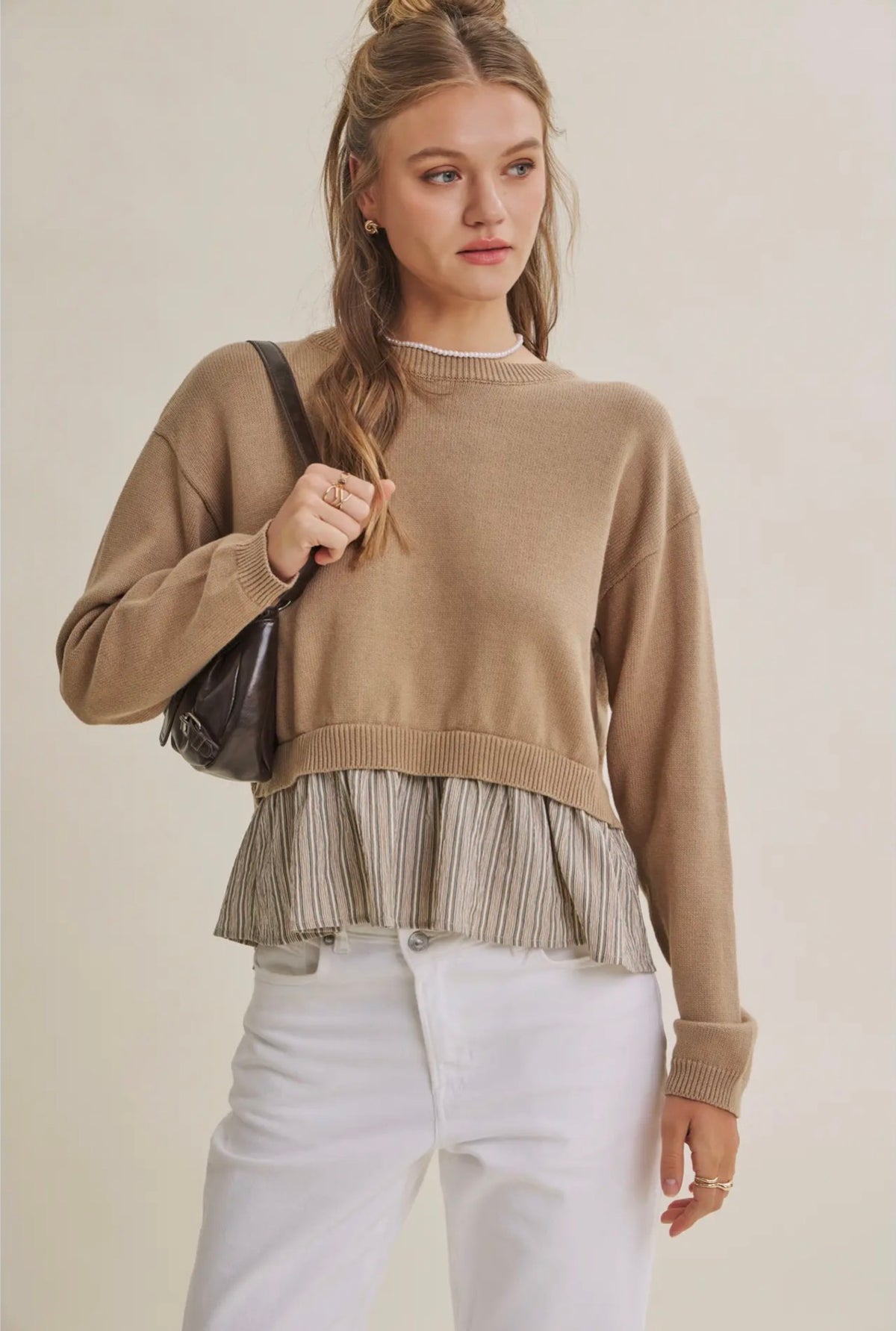 Amélie Layered Knit Blouse