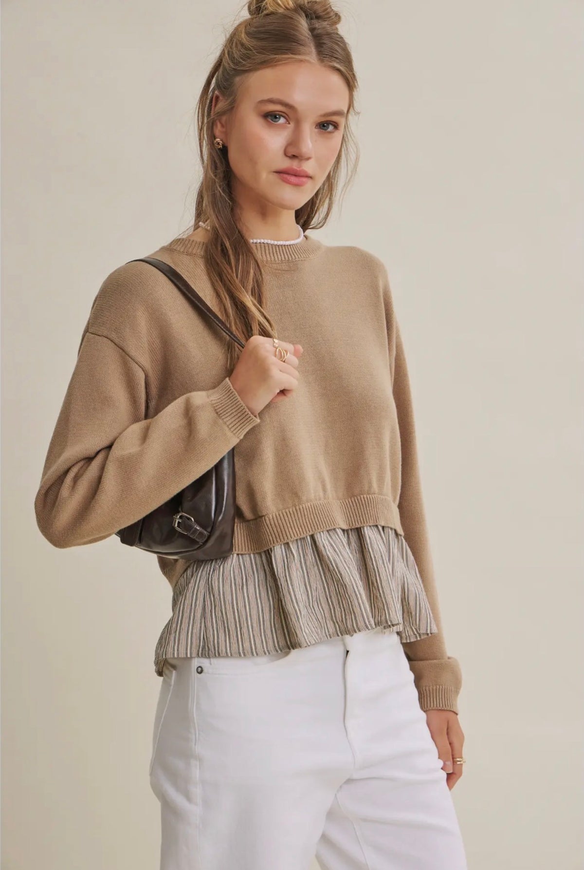 Amélie Layered Knit Blouse